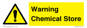 Warning Chemical Store